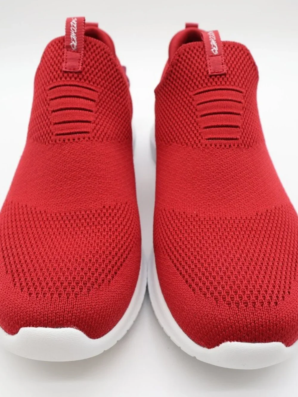 Skechers Ultra Flex First Take Women's Red Slip-On Sneakers Size 9